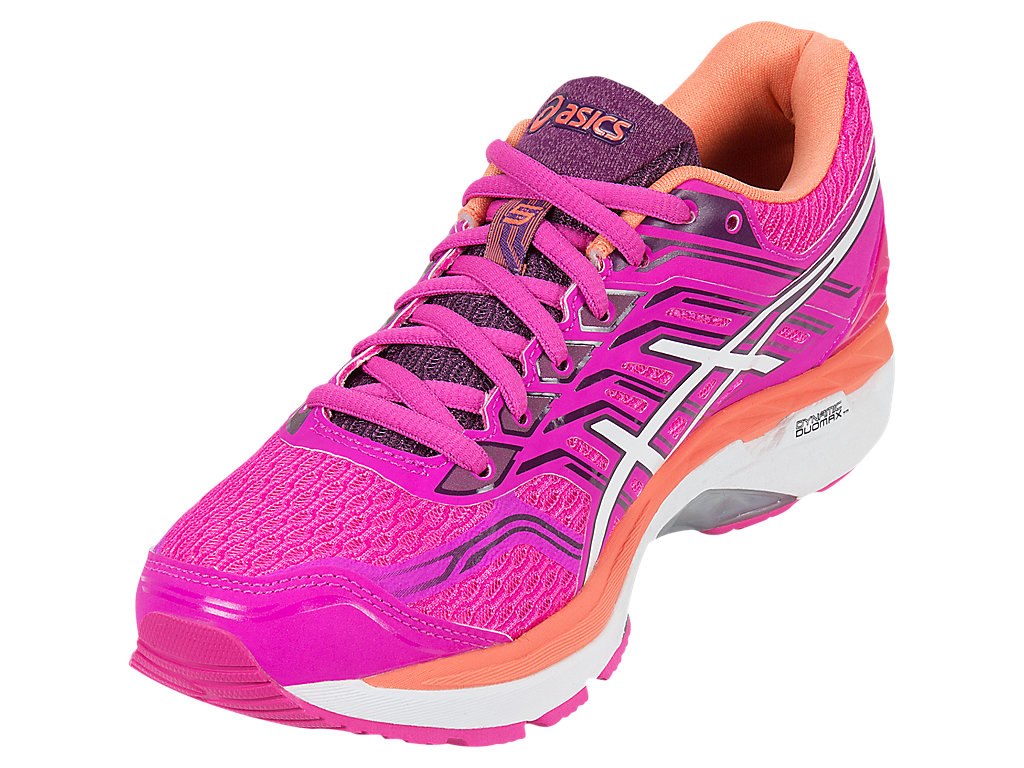 Asics Gt-2000 5 Running Shoes For Women Pink/White/Dark Purple 815AEOVC