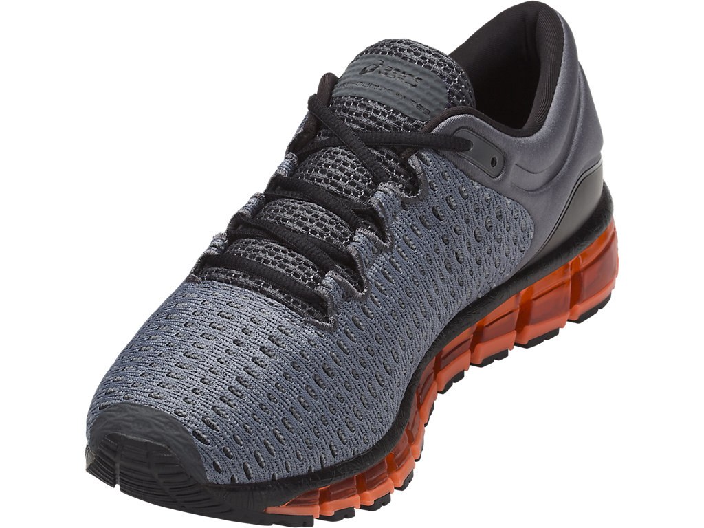 Asics Gel-Quantum 360 Running Shoes For Men Dark Grey/Black/Orange 815JBCMC