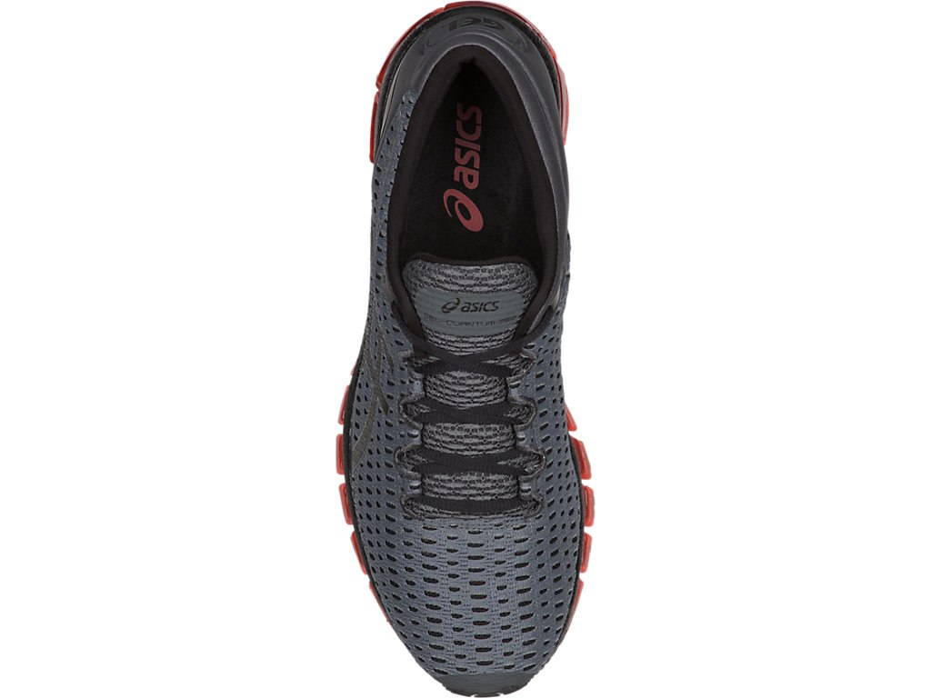 Asics Gel-Quantum 360 Running Shoes For Men Dark Grey/Black/Orange 815JBCMC