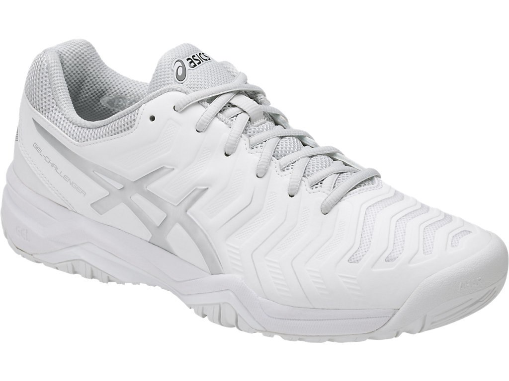 Asics Gel-Challenger 11 Tennis Shoes For Men White/Silver 817PJLTM