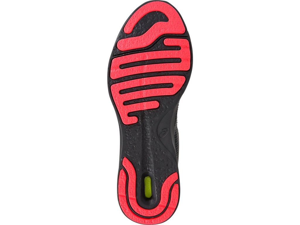 Asics Fuzex Rush Running Shoes For Men Black/Dark Grey/Coral 817WXBSR