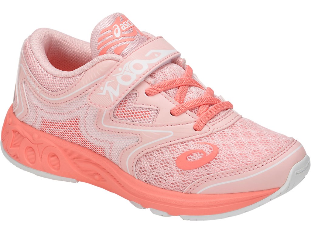 Asics Noosa Running Shoes For Kids Grey Pink/White 829BEGFK
