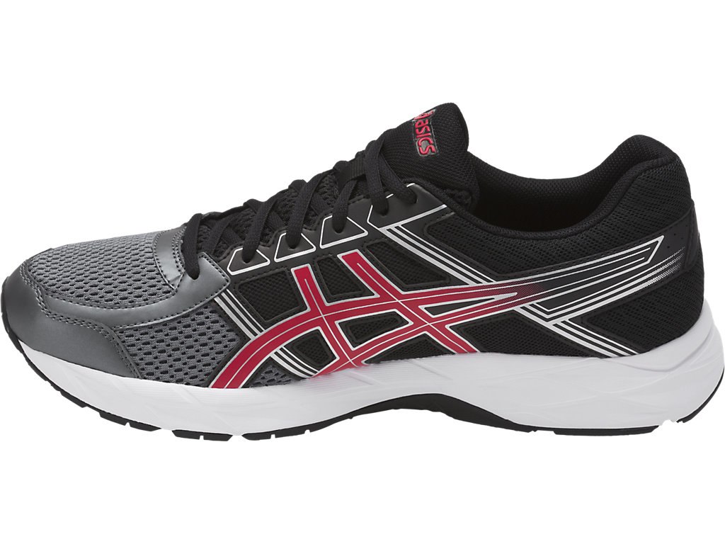 Asics Gel-Contend 4 Running Shoes For Men Dark Grey/Red/Black 834WOXKQ