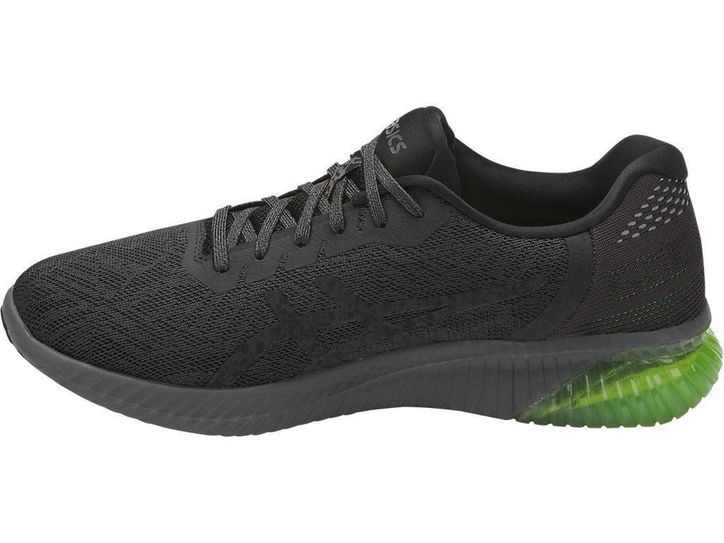 Asics Gel-Kenun Running Shoes For Men Dark Grey/Black/Green 842OYUKX