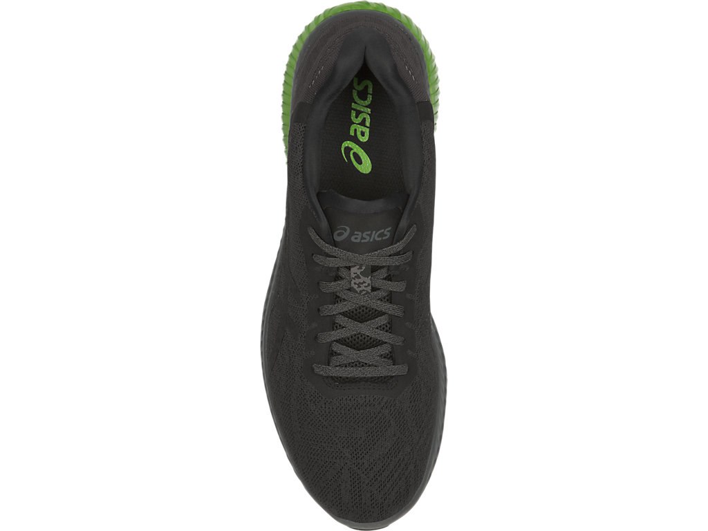 Asics Gel-Kenun Running Shoes For Men Dark Grey/Black/Green 842OYUKX