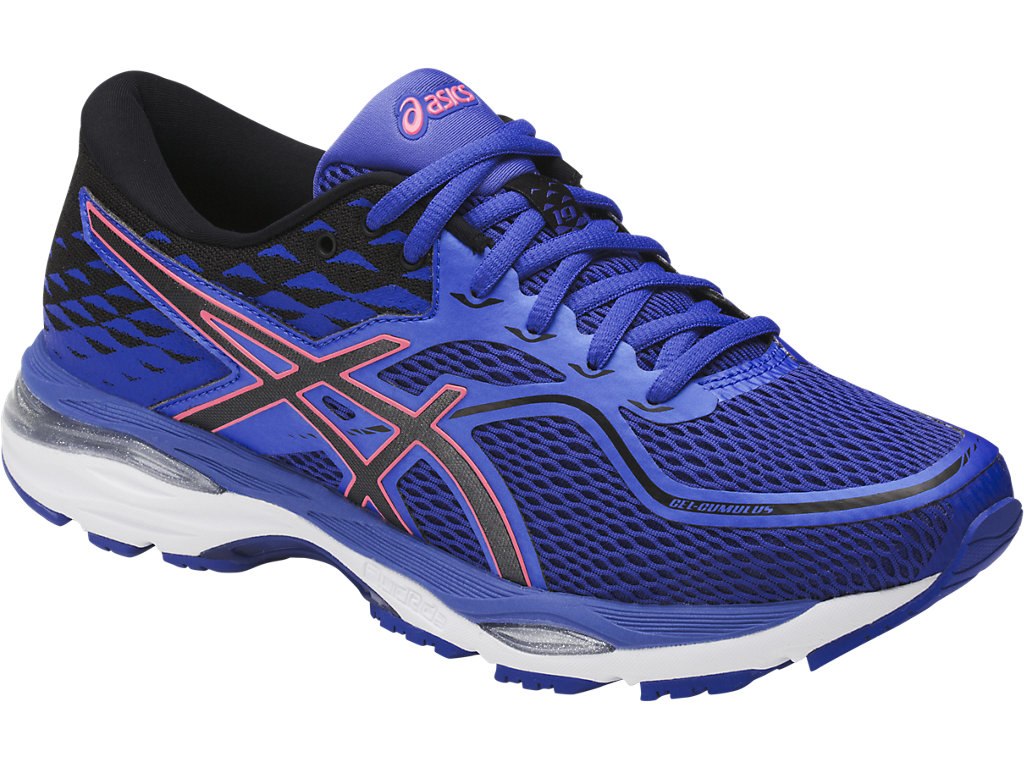 Asics Gel-Cumulus 19 Running Shoes For Women Blue Purple/Black/Coral 845MCDVQ