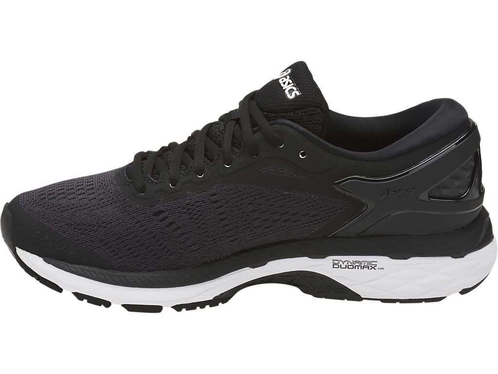Asics Gel-Kayano 24 Running Shoes For Women Black/White 846TUDAQ