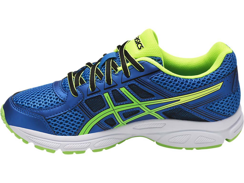 Asics Gel-Contend 4 Running Shoes For Kids Blue/Green/Yellow 854PLZHZ