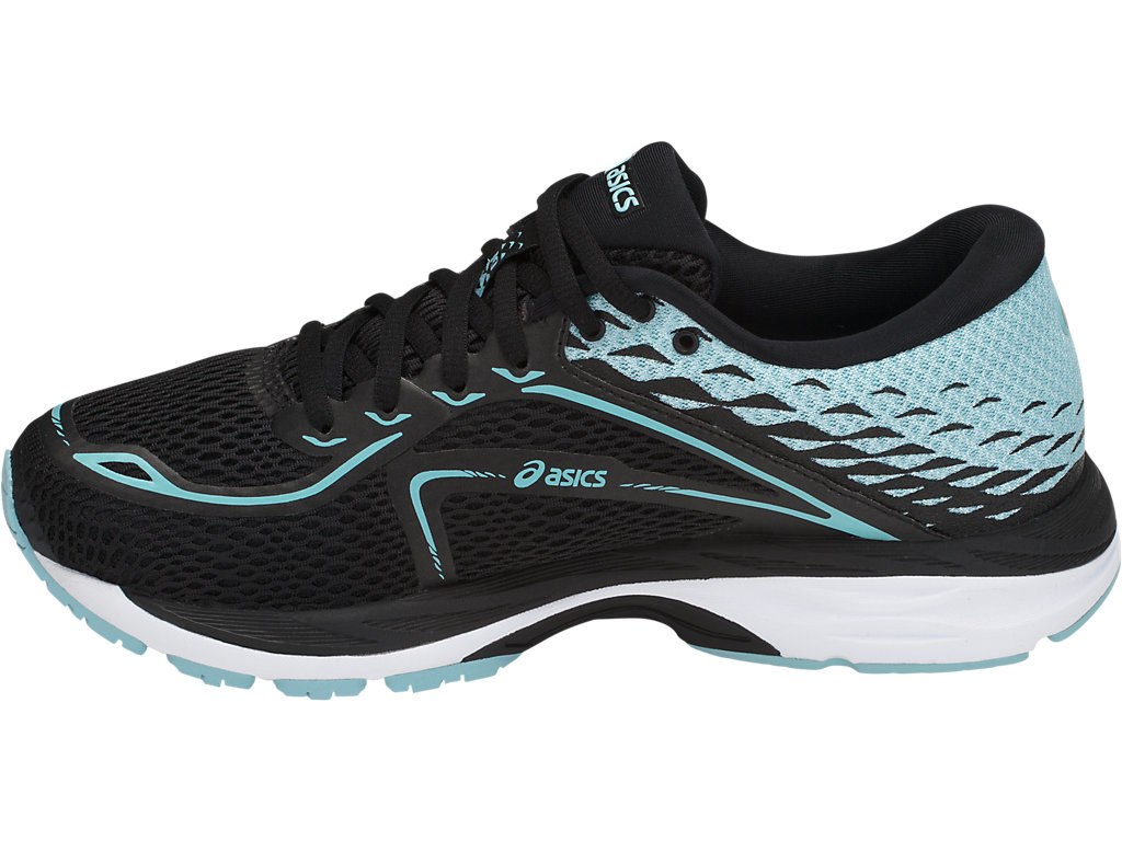 Asics Gel-Cumulus 19 Running Shoes For Women Black/Blue/White 861HZKAL