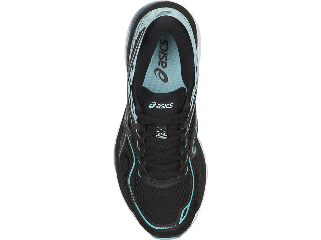 Asics Gel-Cumulus 19 Running Shoes For Women Black/Blue/White 861HZKAL