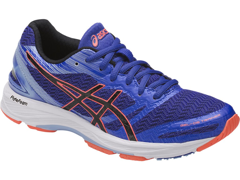Asics Gel-Ds Trainer Running Shoes For Women Blue Purple/Black/Coral 864NYBNX
