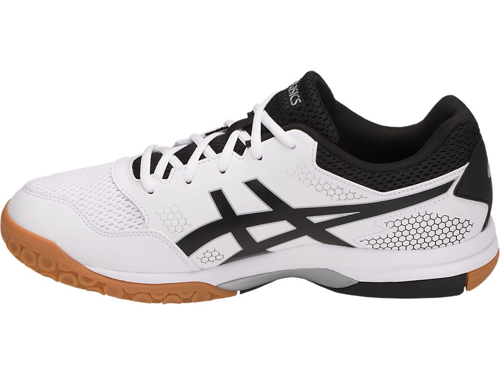 Asics Gel-Rocket 8 Shoes For Men White/Black/Silver 872TXDKK