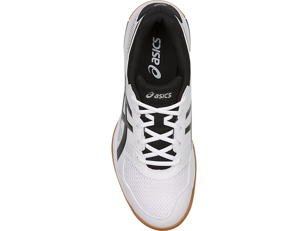 Asics Gel-Rocket 8 Shoes For Men White/Black/Silver 872TXDKK