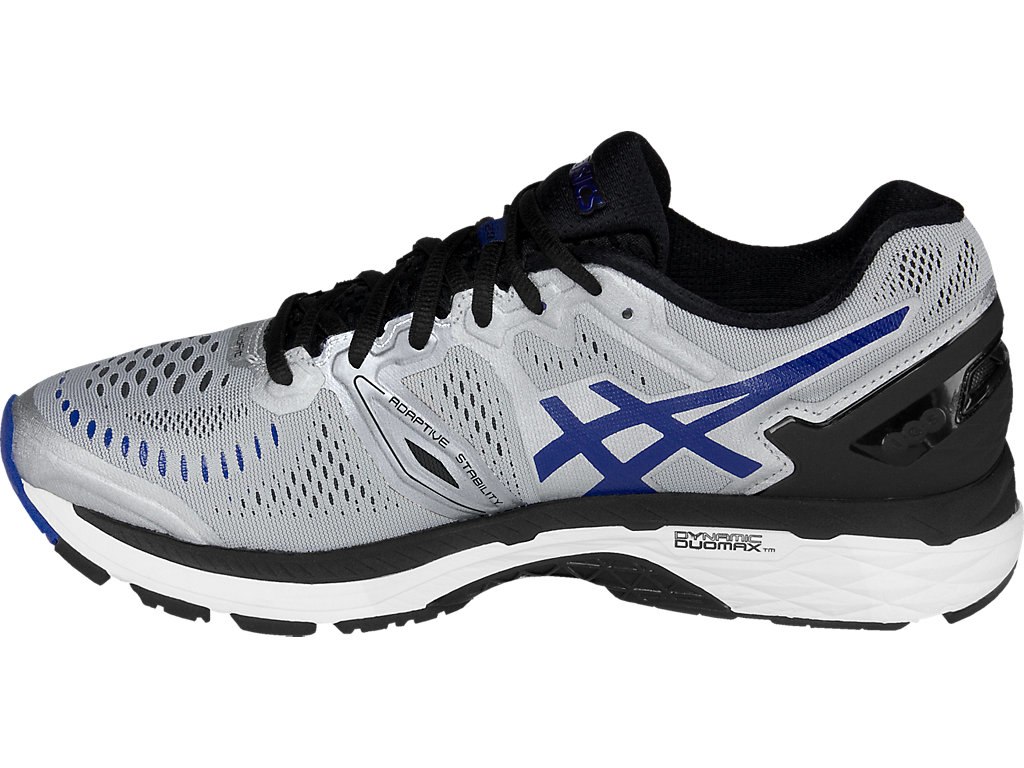 Asics Gel-Kayano 23 Running Shoes For Men Silver/Royal/Black 876WWZXQ