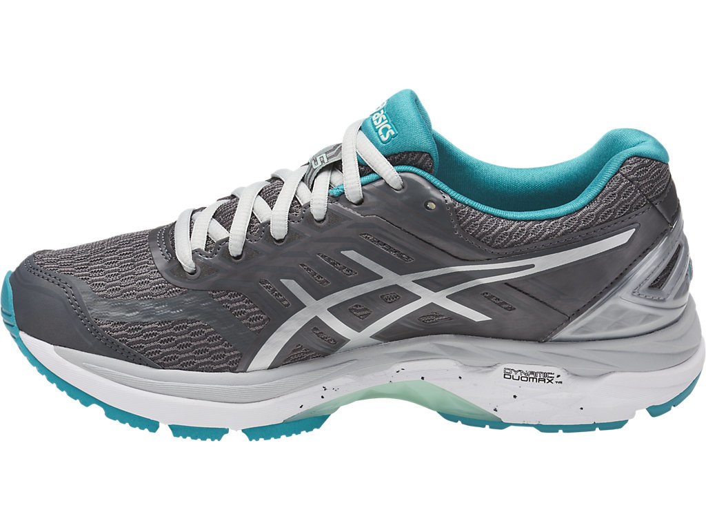 Asics Gt-2000 5 Running Shoes For Women Dark Grey/Silver/Light Turquoise 883HIZAZ