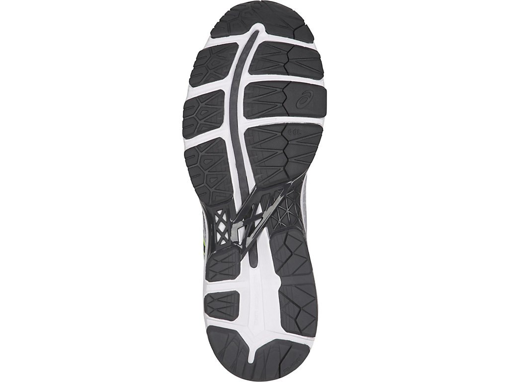 Asics Gel-Kayano 24 Running Shoes For Men Grey/Dark Grey/Yellow 885OJYSO