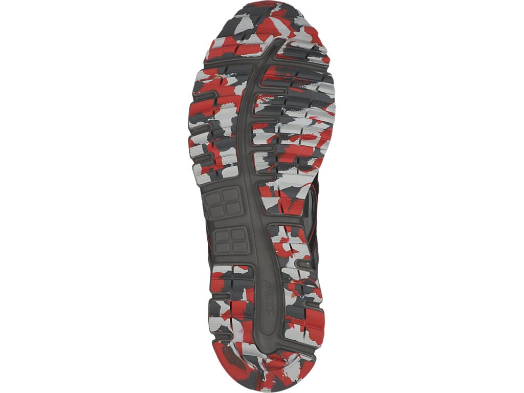 Asics Gel-Scram Running Shoes For Men Dark Grey/Black/Red 885WYYJE