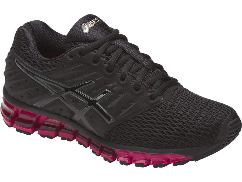 Asics Gel-Quantum 180 Running Shoes For Women Black/Pink 886KJVCF