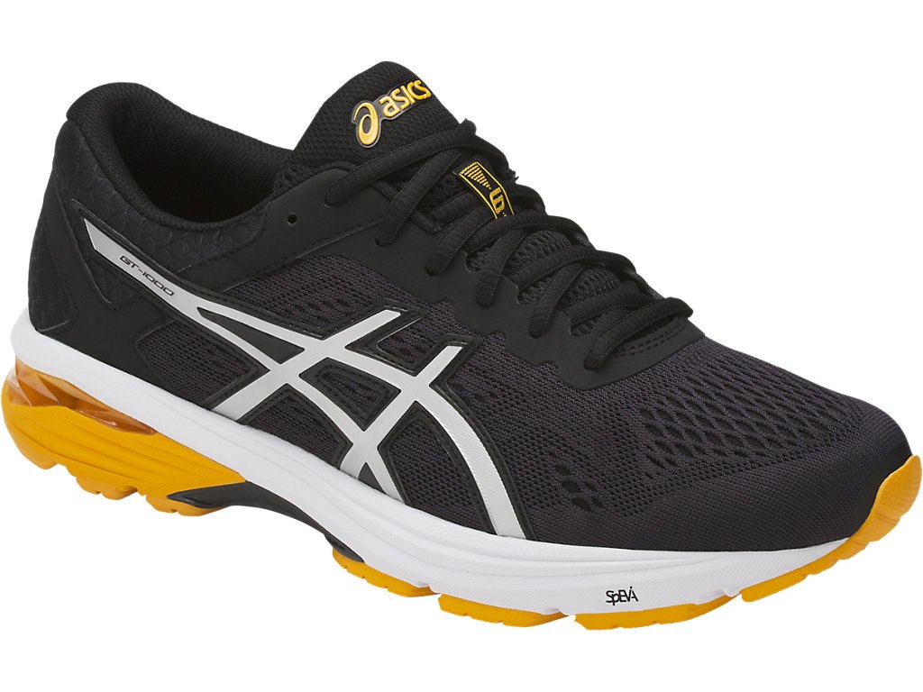 Asics Gt-1000 6 Running Shoes For Men Black/Silver/Gold 891FUTEE