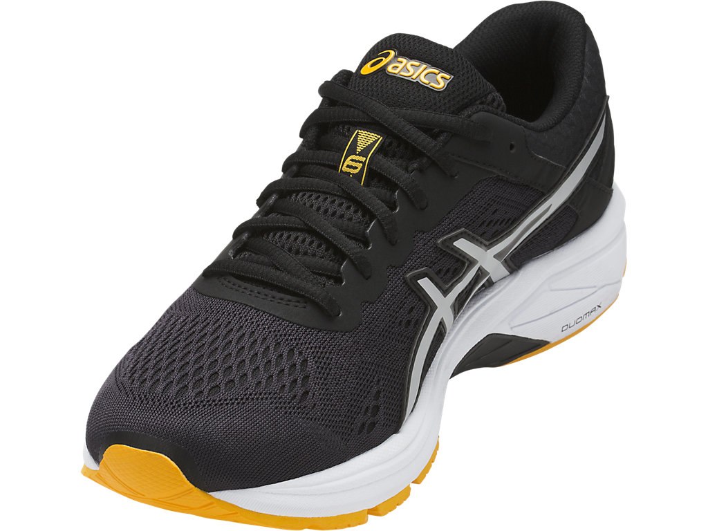 Asics Gt-1000 6 Running Shoes For Men Black/Silver/Gold 891FUTEE