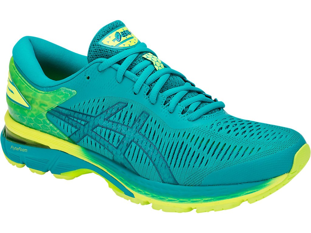Asics Gel-Kayano 25 Running Shoes For Men Light Turquoise 894HDZAK