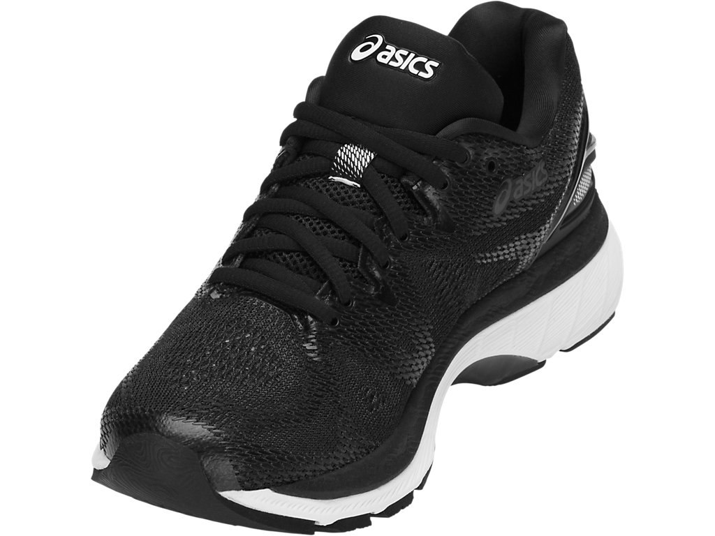Asics Gel-Nimbus 20 Running Shoes For Women Black/White/Dark Grey 898QGWCM