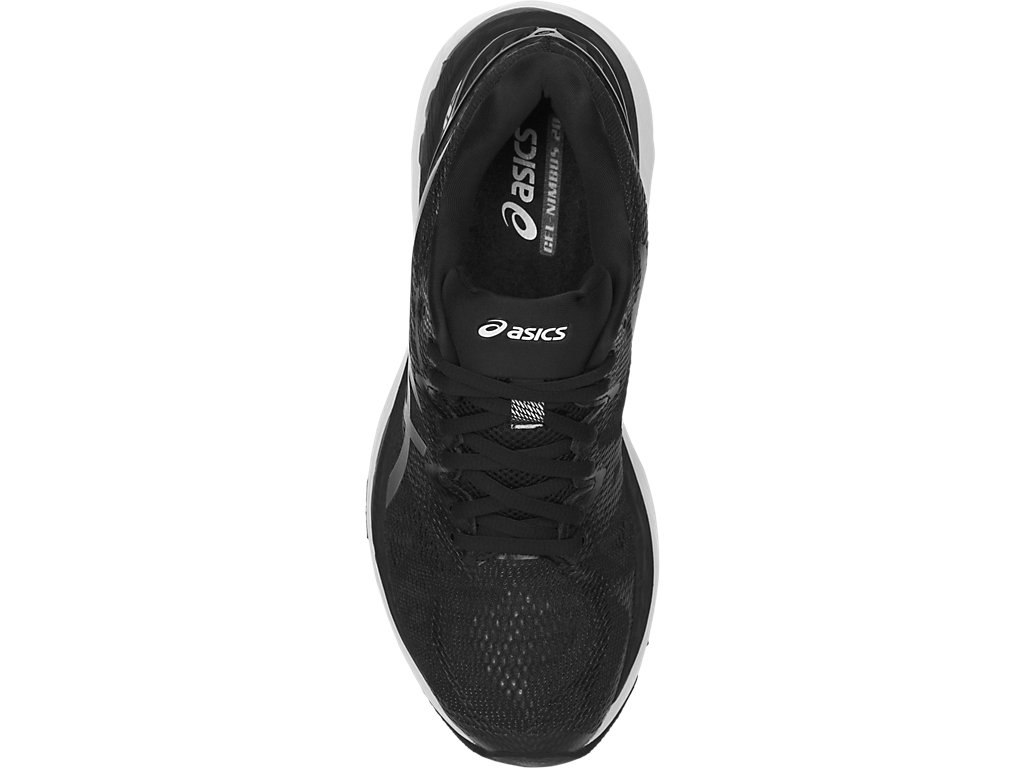 Asics Gel-Nimbus 20 Running Shoes For Women Black/White/Dark Grey 898QGWCM