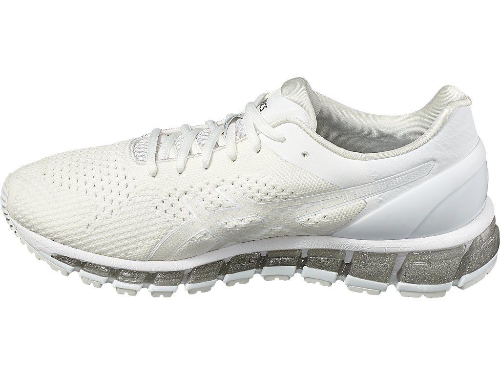 Asics Gel-Quantum 360 Running Shoes For Men White/Silver 898RMDDF