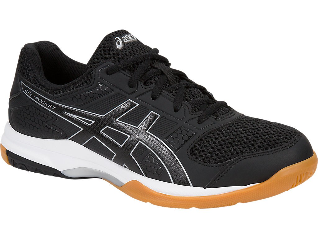 Asics Gel-Rocket 8 Shoes For Women Black/White 902ZRXAH