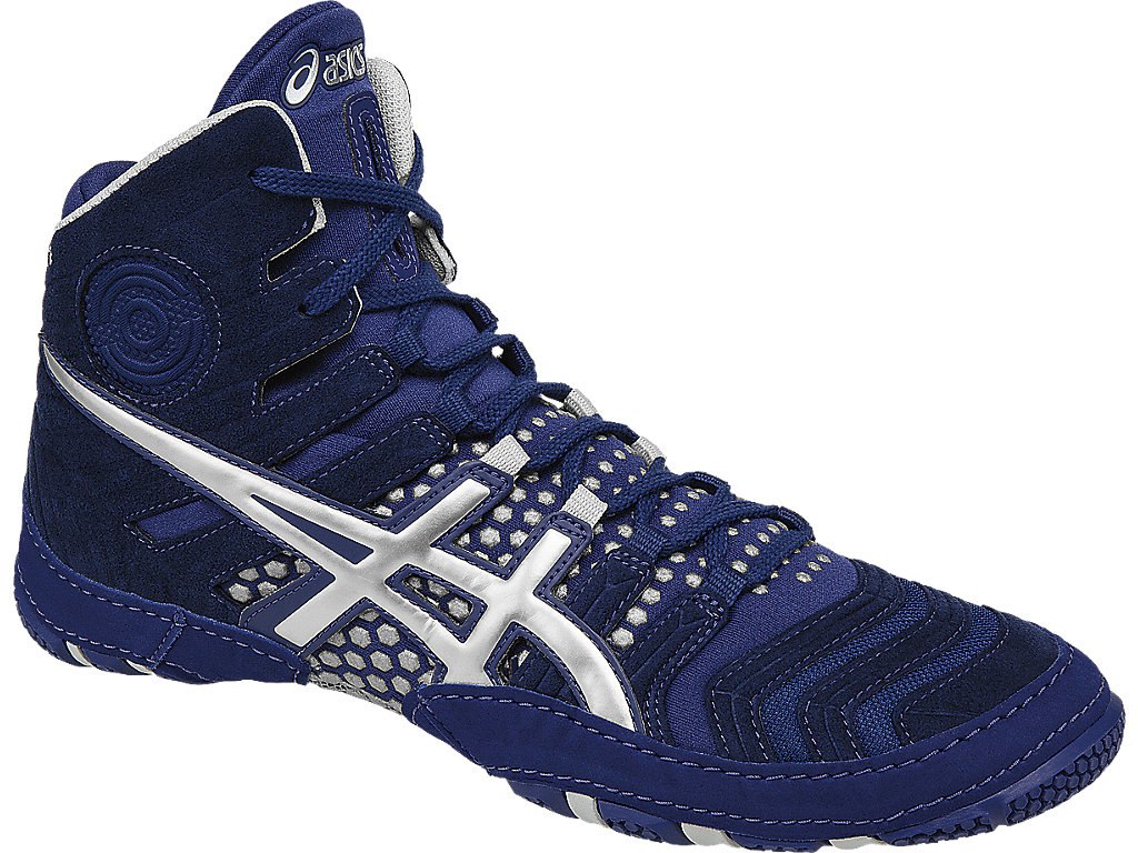 Asics Dan Gable Wrestling Shoes For Men Blue/Silver 909FUSNN