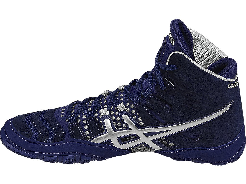 Asics Dan Gable Wrestling Shoes For Men Blue/Silver 909FUSNN