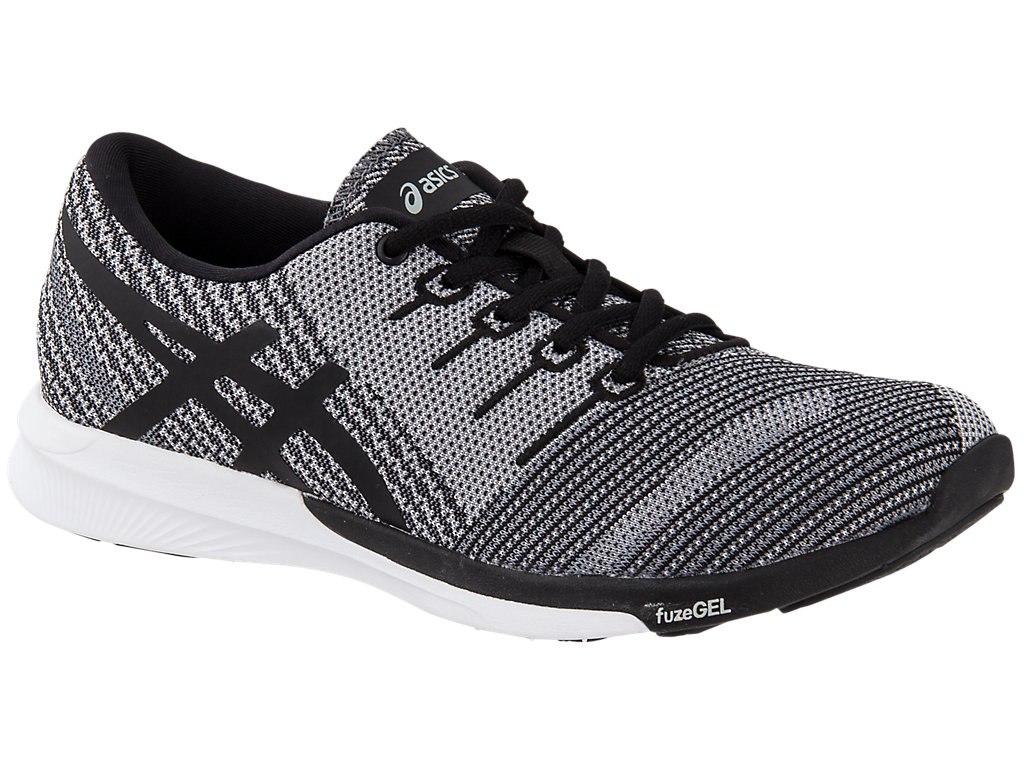 Asics Fuzex Running Shoes For Men Dark Grey/Black/White 910FVQPJ