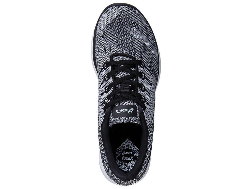 Asics Fuzex Running Shoes For Men Dark Grey/Black/White 910FVQPJ