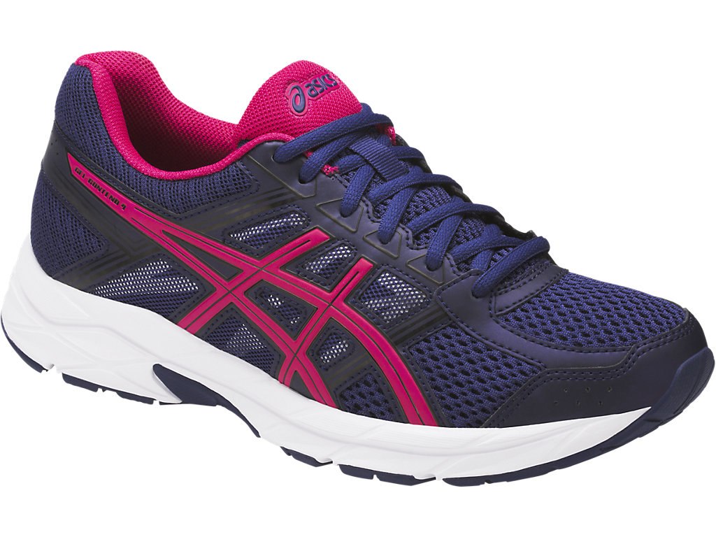 Asics Gel-Contend 4 Running Shoes For Women Indigo Blue/Pink/Black 927CGSJC