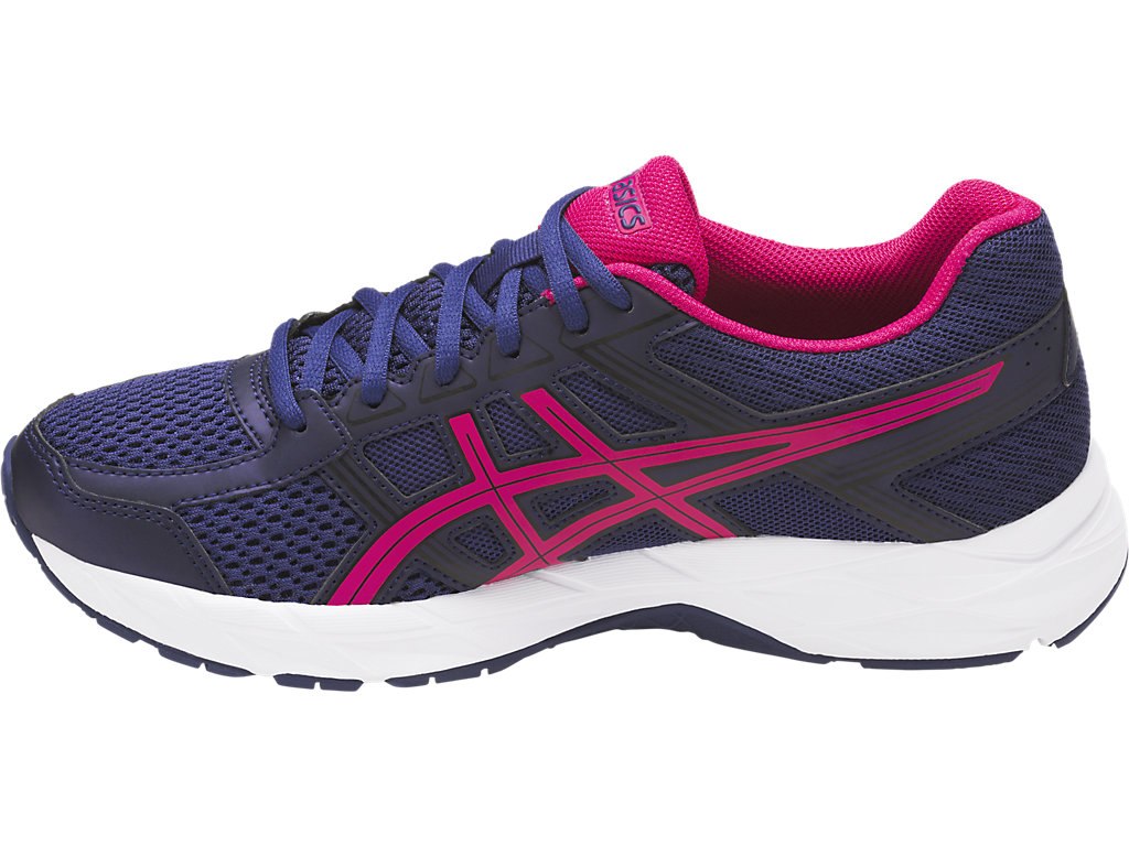 Asics Gel-Contend 4 Running Shoes For Women Indigo Blue/Pink/Black 927CGSJC