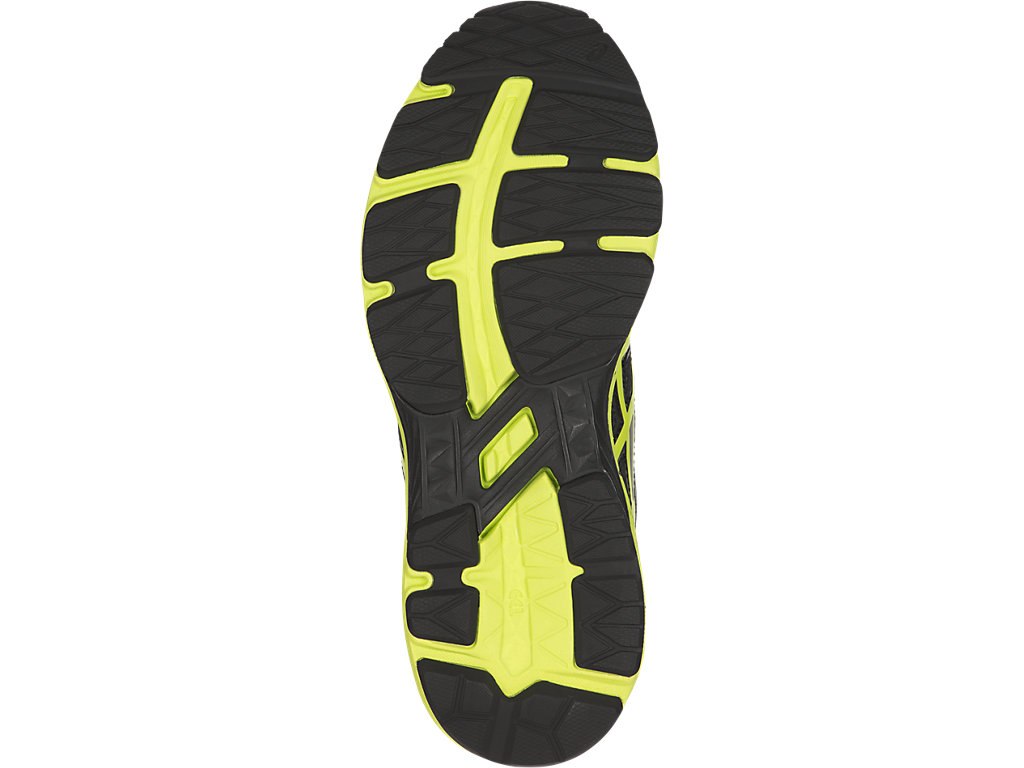 Asics Gt-1000 6 Running Shoes For Kids Black/Green/Silver 929KDTKH