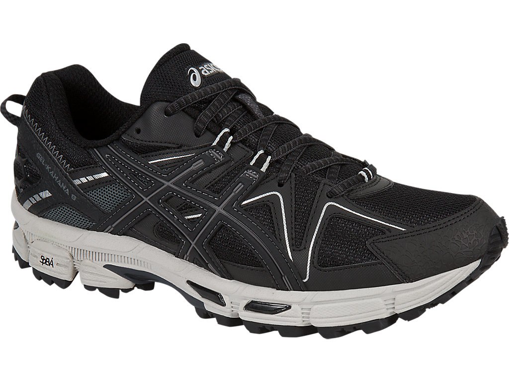 Asics Gel-Kahana 8 Running Shoes For Men Black/Silver 931PVHKH