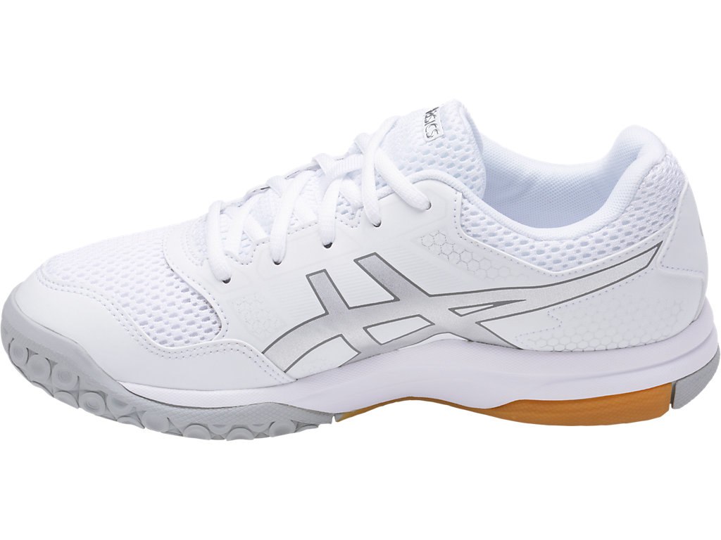 Asics Gel-Rocket 8 Shoes For Women White/Silver/White 938TKUBQ
