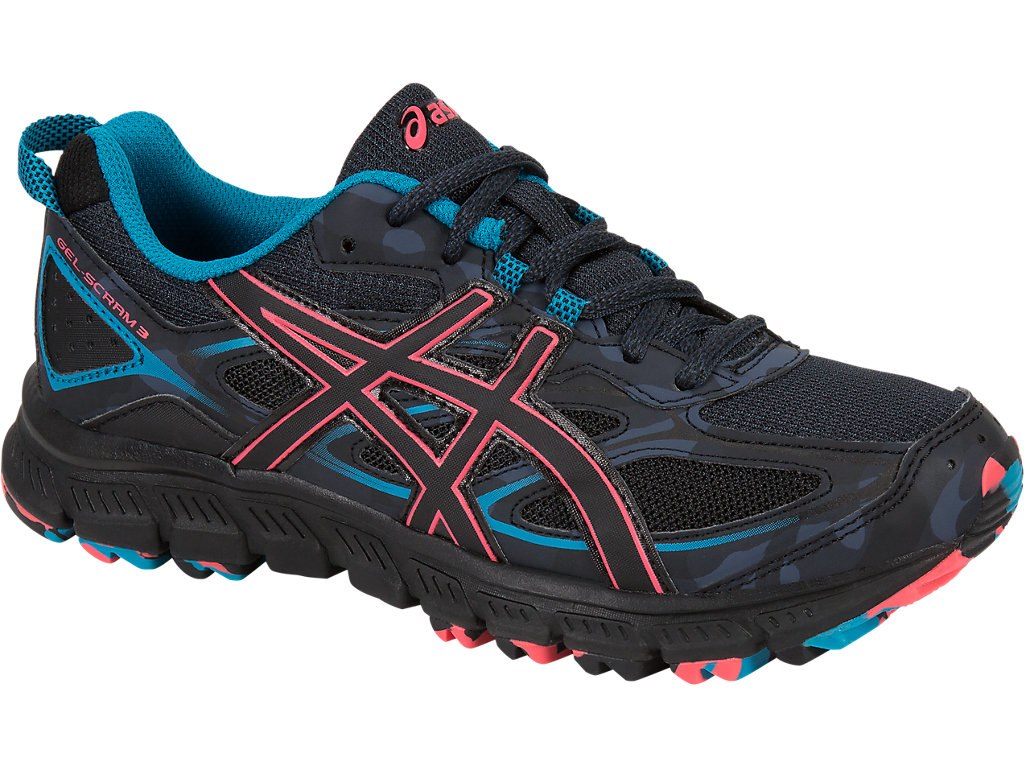 Asics Gel-Scram Running Shoes For Women Dark Grey/Black 941ALXTL