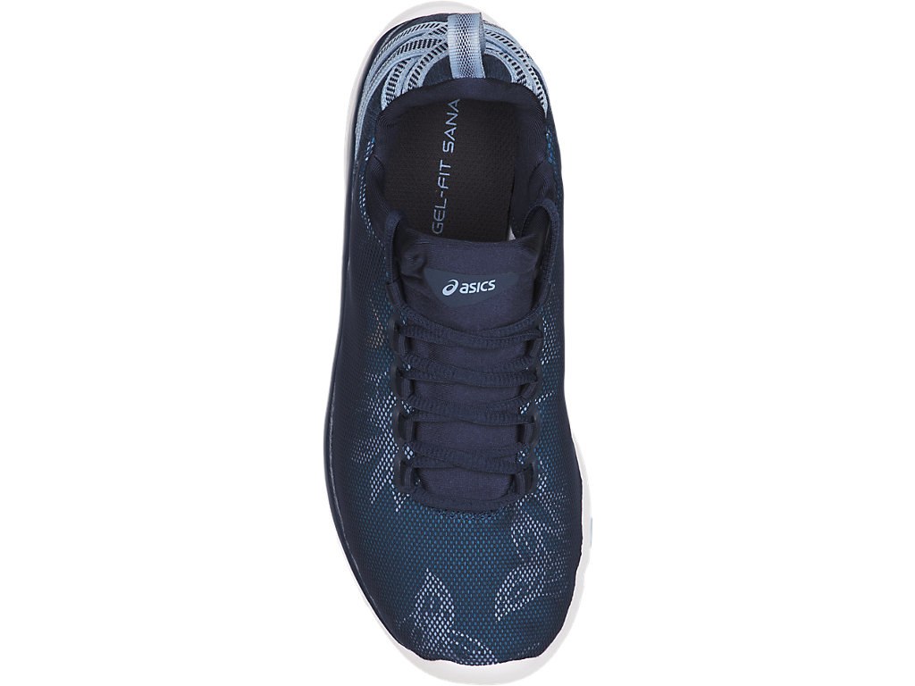 Asics Gel-Fit Sana Training Shoes For Women Blue/Silver/Blue 945WAHWA
