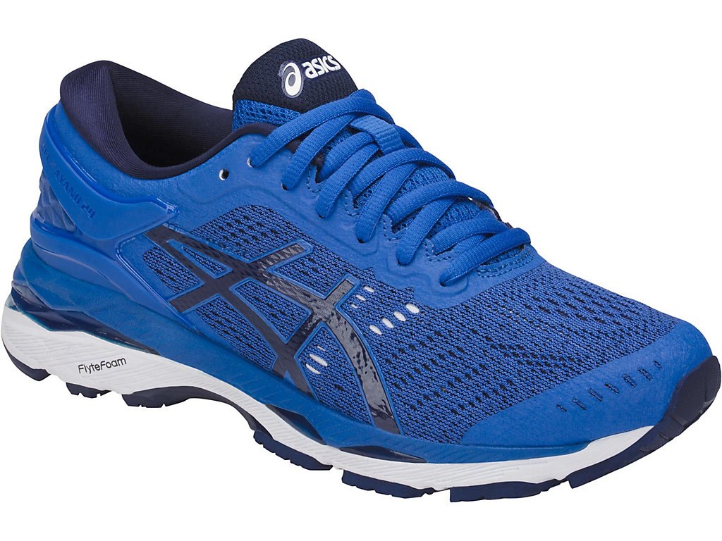 Asics Gel-Kayano 24 Shoes For Kids Blue/Indigo Blue/White 949EQNFD