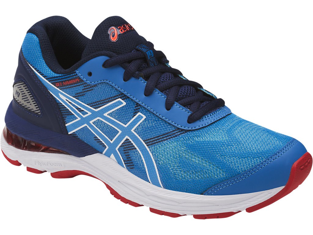 Asics Gel-Nimbus 19 Running Shoes For Kids Blue/White/Indigo Blue 949ROAKF
