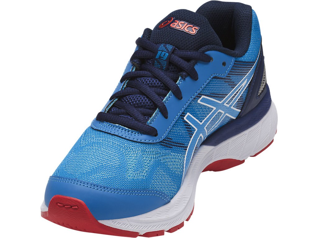 Asics Gel-Nimbus 19 Running Shoes For Kids Blue/White/Indigo Blue 949ROAKF