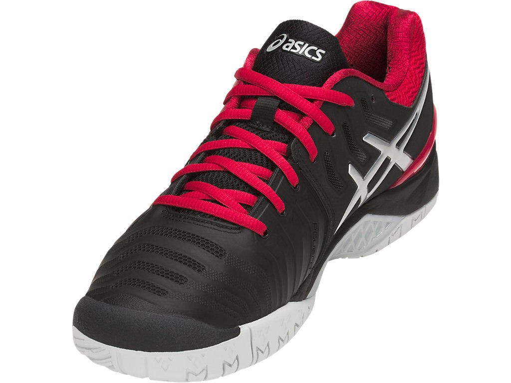 Asics Gel-Resolution 7 Tennis Shoes For Men Black/Silver 950MIKQW
