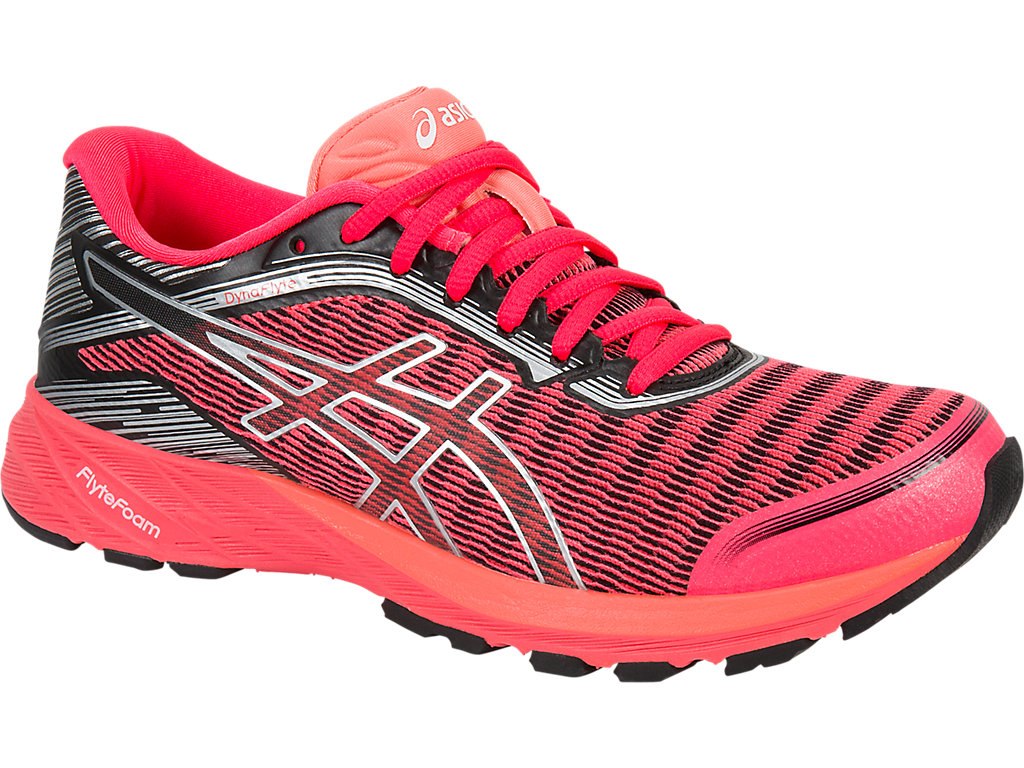 Asics Dynaflyte Running Shoes For Women Pink/Silver/Black 950WBTUL