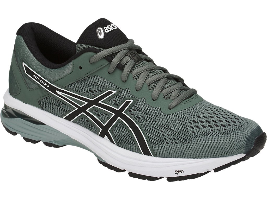 Asics Gt-1000 6 Running Shoes For Men Black/White 954AOXIO