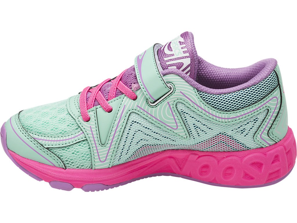 Asics Noosa Running Shoes For Kids Green/White/Pink 958KSZZI
