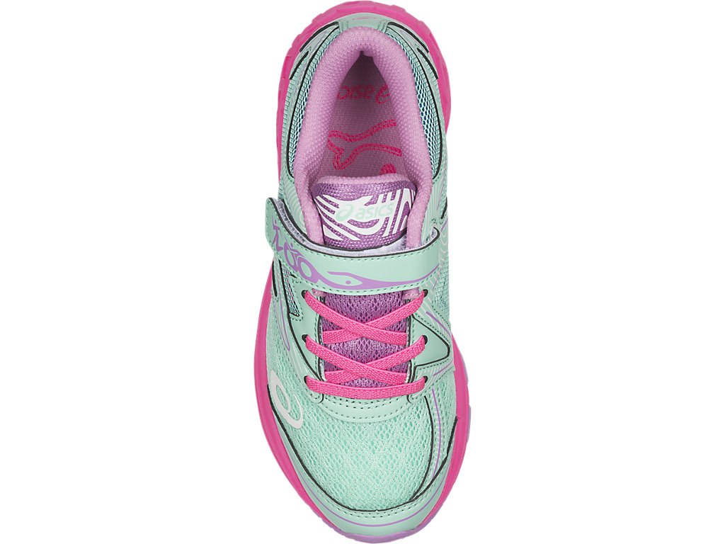 Asics Noosa Running Shoes For Kids Green/White/Pink 958KSZZI