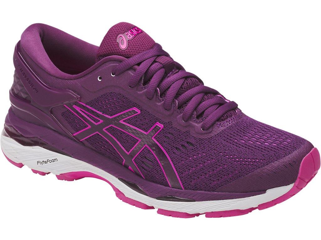 Asics Gel-Kayano 24 Running Shoes For Women Pink/White 960XFMIY