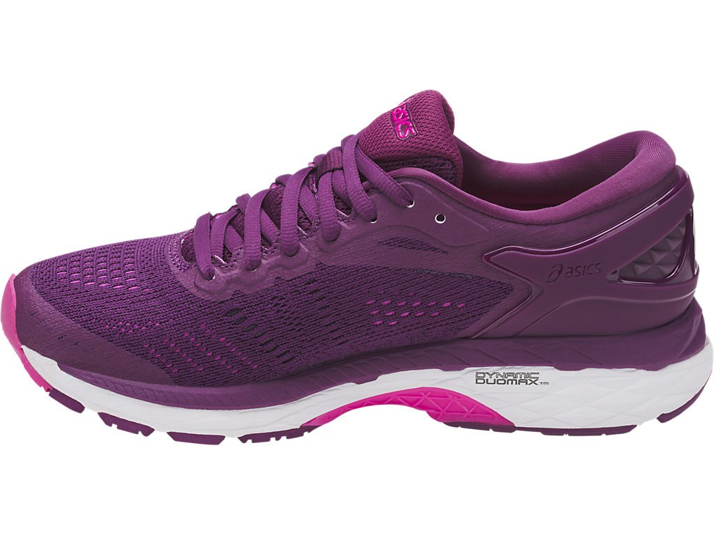 Asics Gel-Kayano 24 Running Shoes For Women Pink/White 960XFMIY
